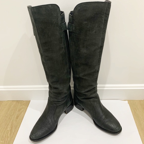 Fendi black leather over the knee tall boots Sz 39 - Picture 2 of 8